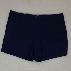 Crown & Ivy Navy Blue Caroline Shorts size 14